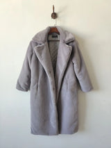 Luxury Faux Rabbit Fur Winter Overcoat