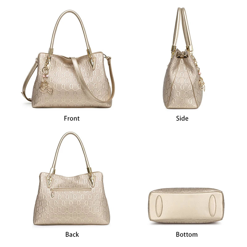 FOXER Brand Cowhide Leather Women's Shoulder Bag Female Split Leather Handbag Fashion Lady Tote Large Capacity Top Handle Bag
