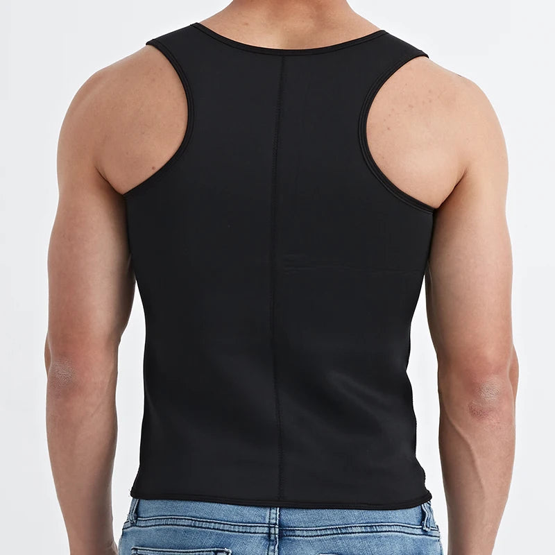 Men Body Shaper Waist Trainer Sauna Suit Sweat Vest Slimming Underwear Weight Loss Shirt Fat Burner Workout Tank Tops Shapewear