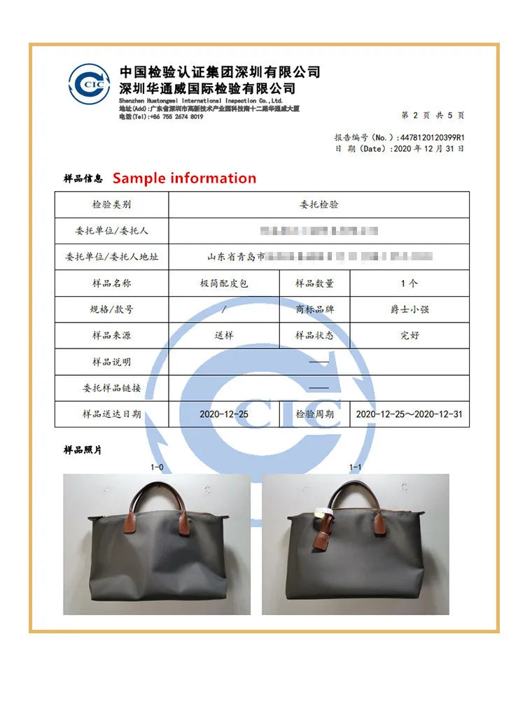 Zipper Tote Bags For Women Nylon With Real Leather Handbag High Quality Single Shoulder Bag