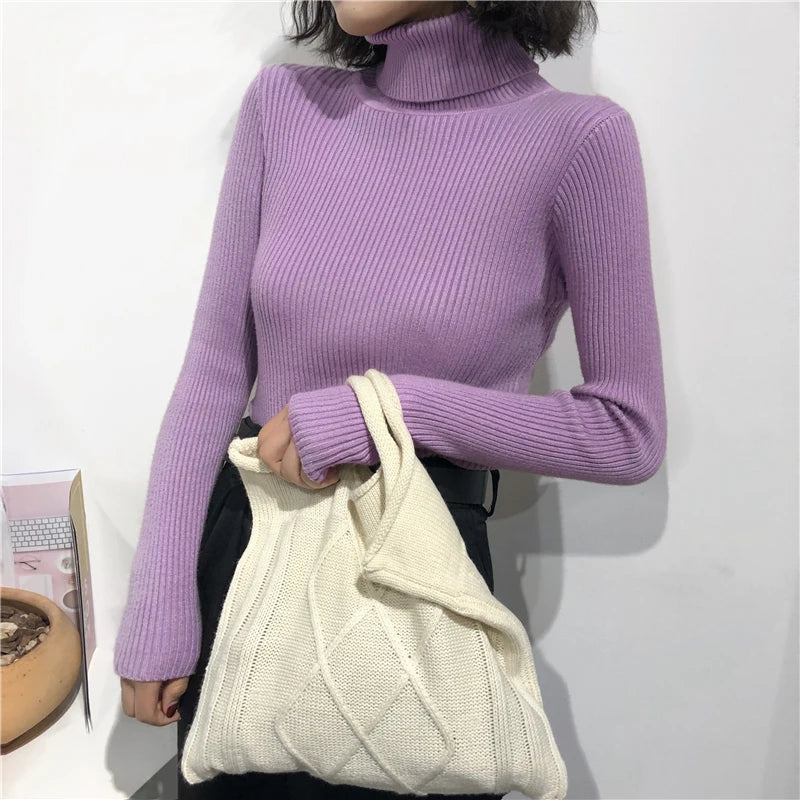 Women’s Ribbed Turtleneck Sweater