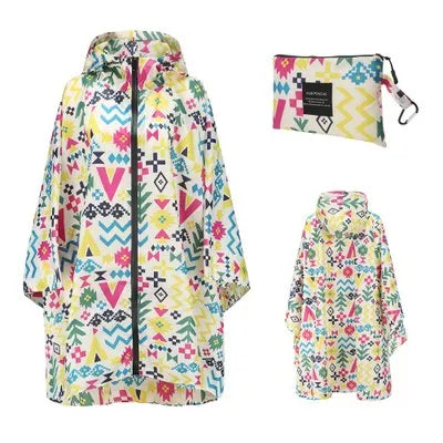 Women's Oversized Waterproof Rain Poncho – Windproof