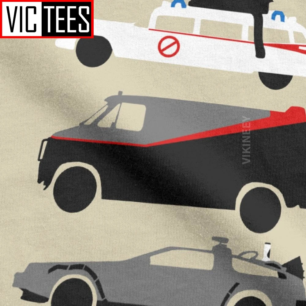 Men's Car Graphic Cotton T-Shirt