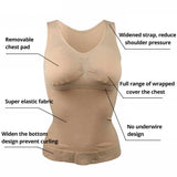Women’s 2-in-1 Tummy Control Shapewear Tank Top with Padded Bra