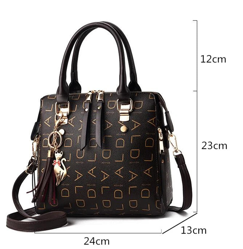 Elegant Tassel PU Leather Tote