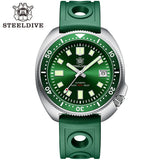 SD1970 STEELDIVE Brand 44MM Sapphire Glass with Transparent AR Coating Cermaic Bezel NH35 Movement Automatic Dive Watch Turtle