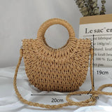 Women's Handmade Straw Tote Bag – Bohemian Beach Weave