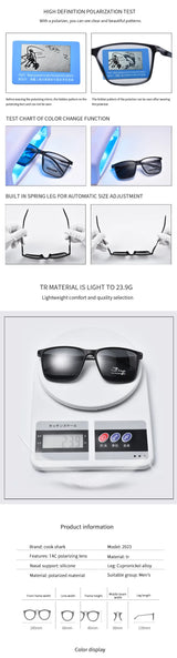 Cook Shark Polarized Sunglasses | UV400 & Photochromic