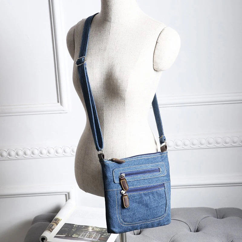 Fashion Shoulder Bags For Women Vintage Denim Crossbody Bag Female Small Messenger Bags Casual Handbags Purse