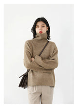 Women's Relaxed Mock Neck Knit Sweater