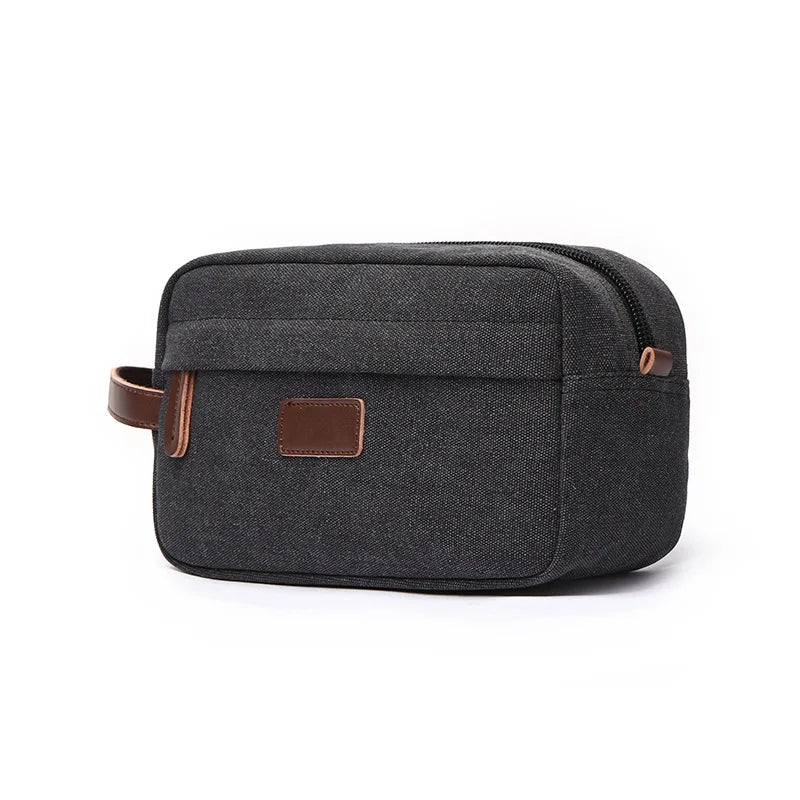 Men's Canvas Travel Wash Toiletry Bag Women Cosmetic Makeup Beauty Necessaries Bag Waterproof Dopp Kit Shaving Organizer Handbag