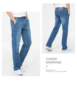 42 44 46 48 large size men's loose denim jeans autumn and winter brand clothing high quality anti-theft zipper pocket jeans