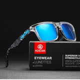 KDEAM Men's Polarized Sunglasses Fishing Lifestyles Mirrored Color Blocking Sun Glasses Women Legend Square Sunglass With Box