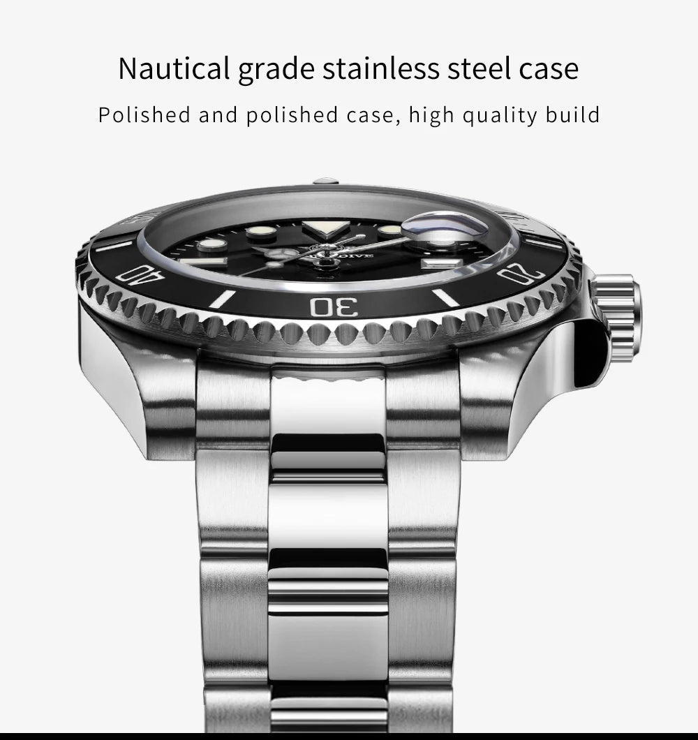 ADDIESDIVE H3 Ceramic Bezel Diver Watch | 200M | BGW9 Luminous