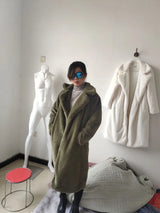 Luxury Faux Rabbit Fur Winter Overcoat