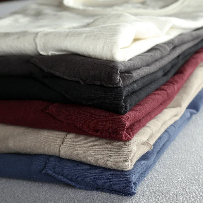 Men's Vintage Bamboo Cotton Long Sleeve Tee