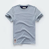 Men's T-Shirt Cotton Solid Color T Shirt Men Casual O-Neck Basic T-Shirt Male High Quality Classical Tops