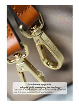 Zipper Tote Bags For Women Nylon With Real Leather Handbag High Quality Single Shoulder Bag