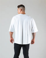 Men's Oversized Cotton Tee – Gym, Street & Everyday Style