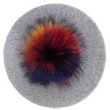 Women's Knit Beret with Oversized Pom Pom | Geebro