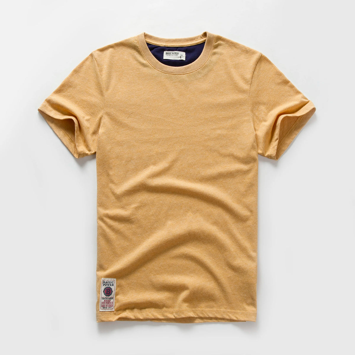 Men's T-Shirt Cotton Solid Color T Shirt Men Casual O-Neck Basic T-Shirt Male High Quality Classical Tops