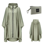 Women's Oversized Waterproof Rain Poncho – Windproof