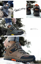 Waterproof Winter Leather Hiking Boots