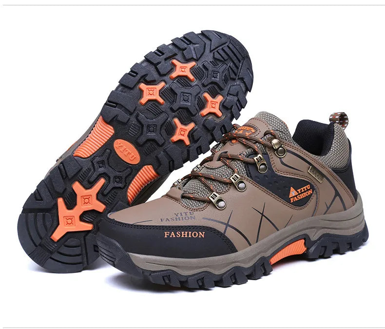 Waterproof Winter Leather Hiking Boots