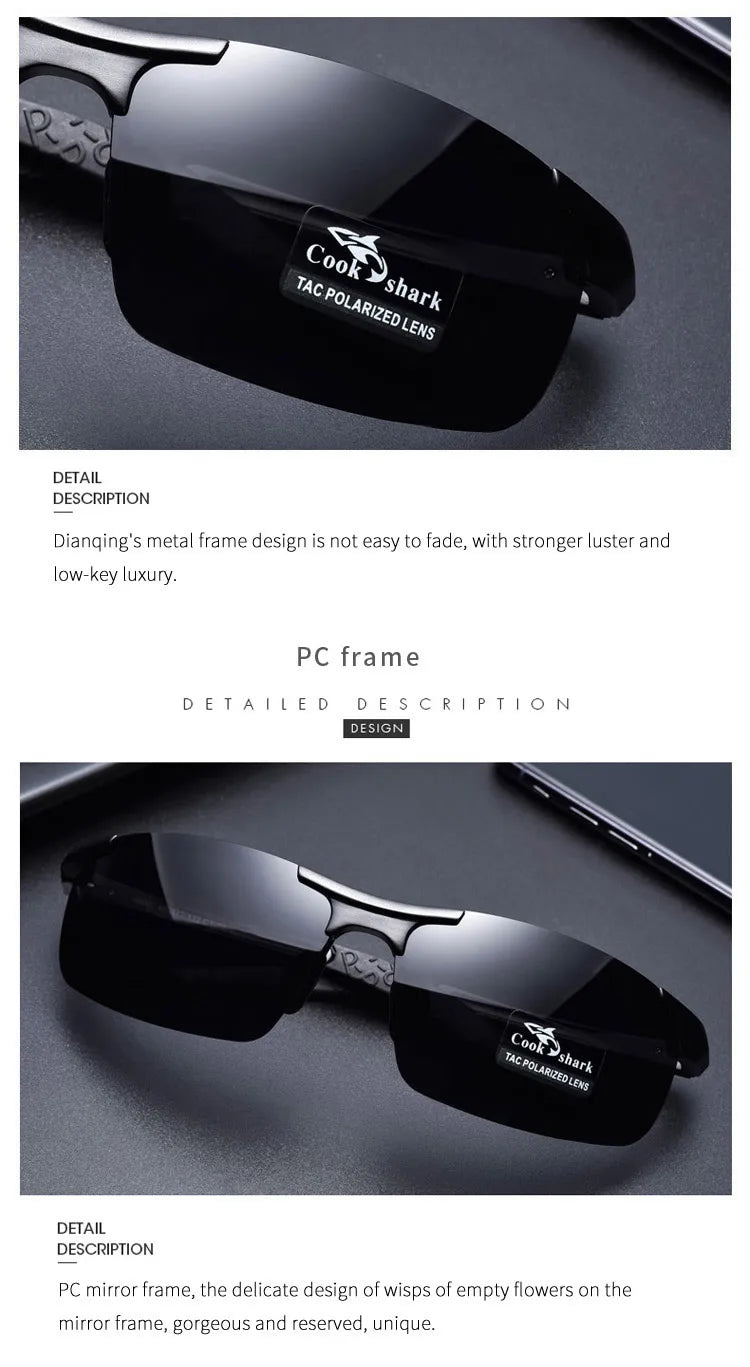 Cook Shark Polarized Aluminium Sunglasses for Men