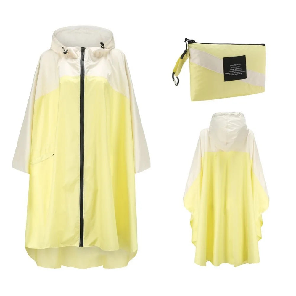 Women's Oversized Waterproof Rain Poncho – Windproof