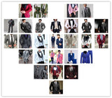 CustomizedGold Collar Ivory Men Suit Wedding Party Formal Groom Groomsman Prom Business Male Tuxedos 3 Piece Set Jacket Vest Pan