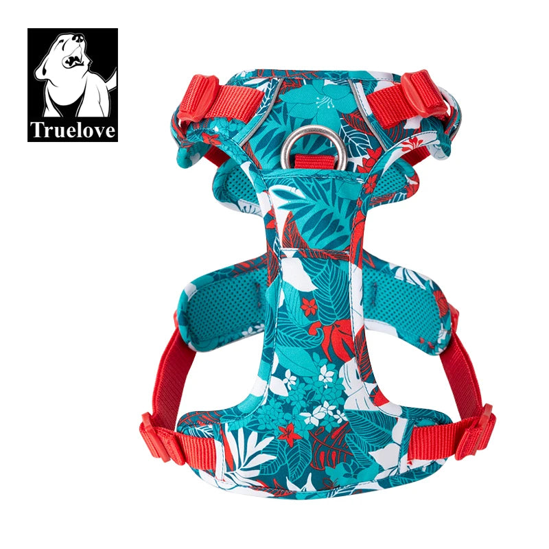 Truelove Dog Harness – Camo Reflective Nylon, All Breeds