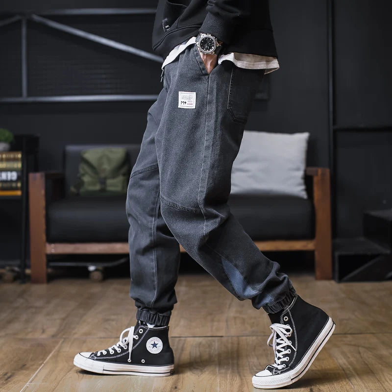 Men’s Relaxed Fit Cargo Harem Jeans