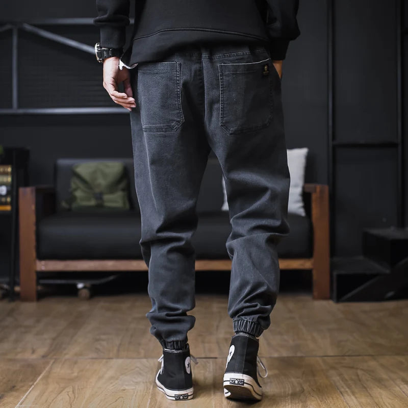 Men’s Relaxed Fit Cargo Harem Jeans