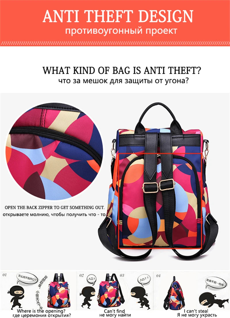 Women's Oxford Backpack with Organizer Pockets