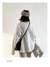 Women's Relaxed Mock Neck Knit Sweater