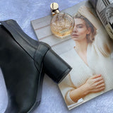 Luxury Leather Tabi Split Toe Ankle Boots - Women's High Heel