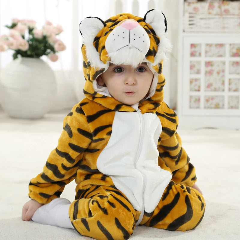 Umorden Baby & Toddler Animal Romper | Cozy Plush Cartoon Coverall
