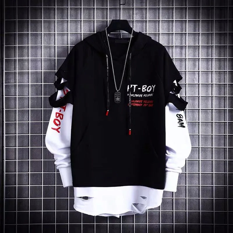 Men’s Y2K Hip Hop Anime Hoodie