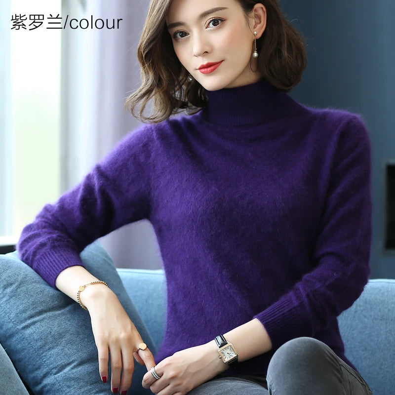 Women's Collared Knit Pullover Sweater