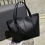 Women's Retro Tassel Tote Shoulder Bag