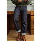 RedTornado 14oz Raw Indigo Selvedge Jeans – High Waist Loose Fit
