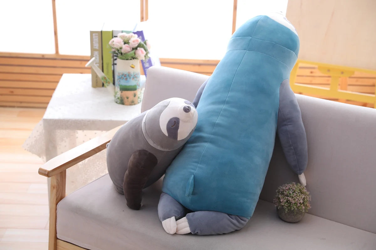65-100cm Super Soft Stuffed Sloth Toy Plush Cute Sloths Soft Toy Animals Plushie Doll Pillow Birthday Gift