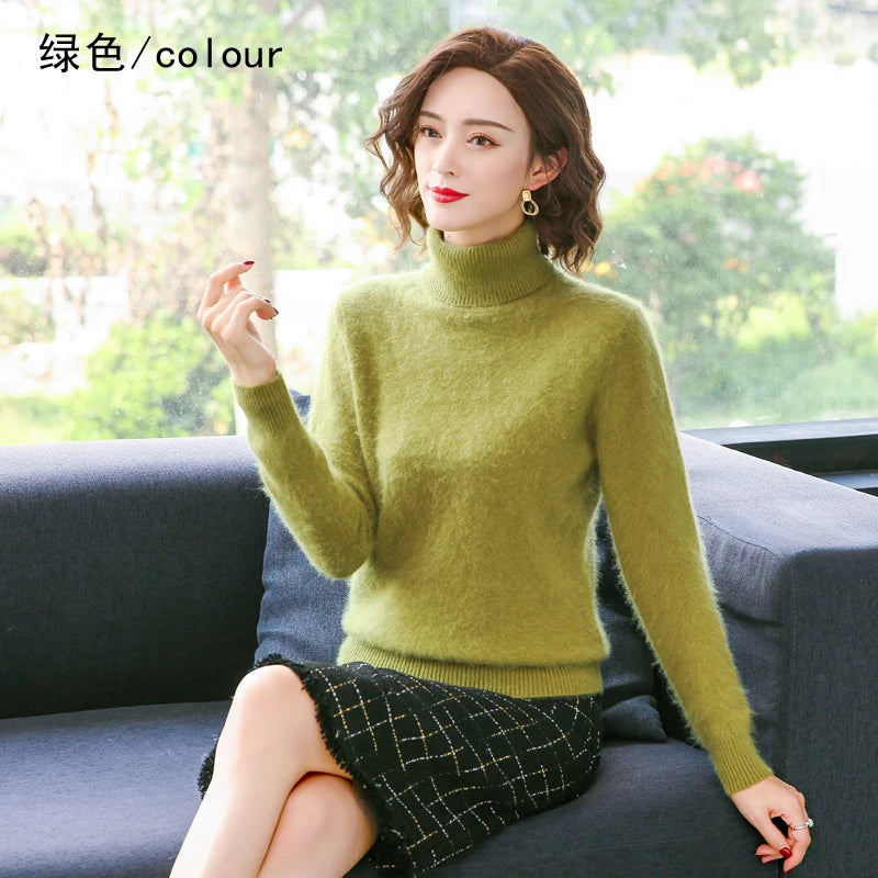 Women's Collared Knit Pullover Sweater