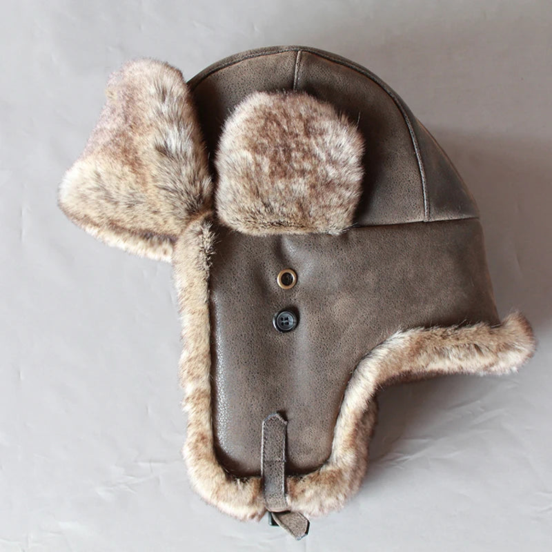 Men's Winter Ushanka Bomber Hat with Ear Flaps | Unisex