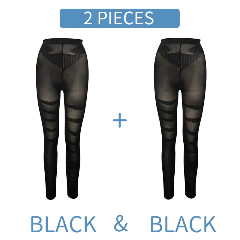 Anti-Cellulite Compression Leggings – High Waist Tummy Control & Thigh Slimming Body Shaper