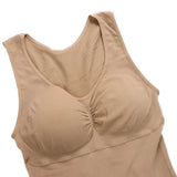 Women’s 2-in-1 Tummy Control Shapewear Tank Top with Padded Bra