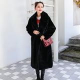 Luxury Faux Rabbit Fur Winter Overcoat