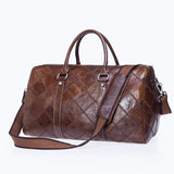 WESTAL Men's Travel Bags Hand Luggage Genuine Leather Duffle Bags Leather Luggage Travel Bag Suitcases Handbags big/Weekend Bag