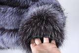 Luxury Women’s Real Raccoon & Fox Fur Jacket | Premium Winter Outerwear